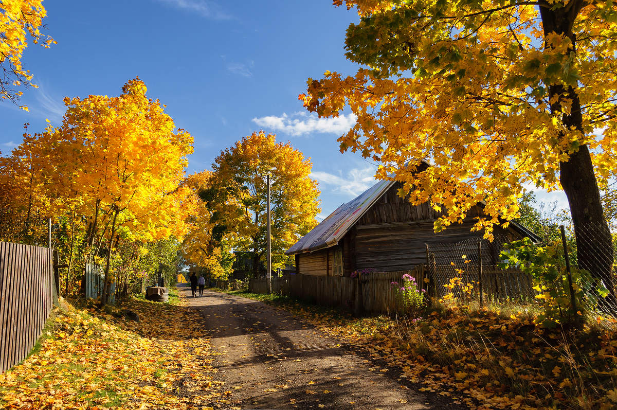 Herbst in der Ortschaft