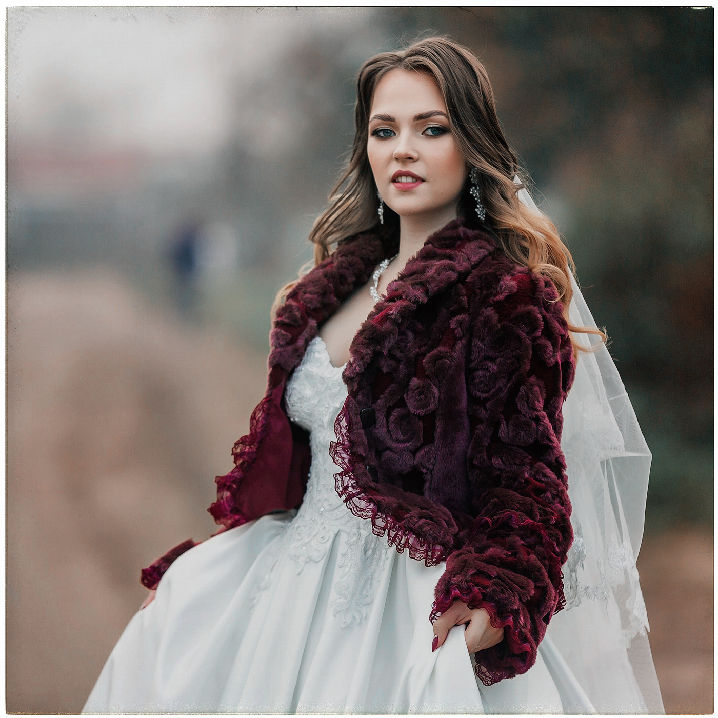 Porträt einer Braut.