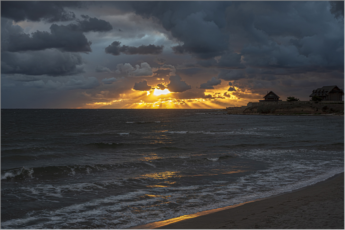 Das Schwarze Meer Sonnenuntergang
