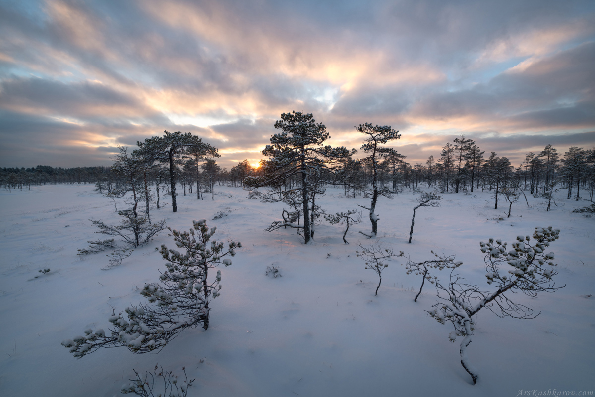 "Winter-Sonnenuntergang"