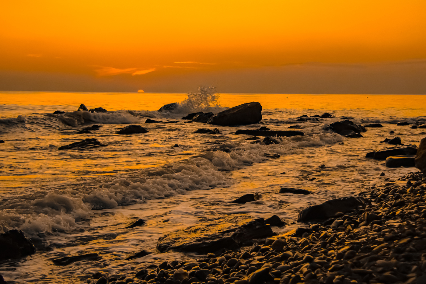 Farben des Sonnenuntergangs