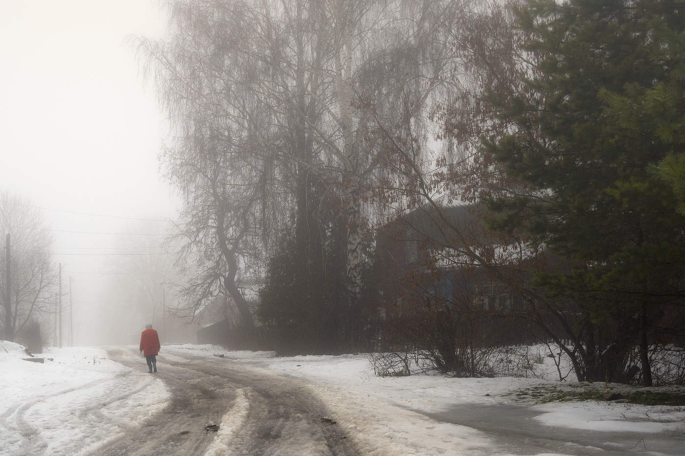 Verschwinden in den Nebel