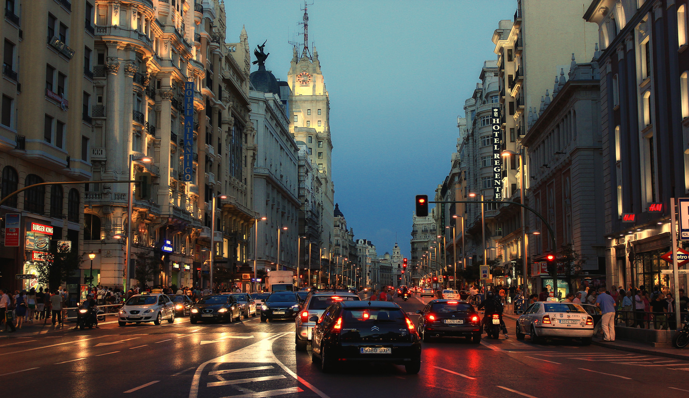 Madrid, Gran Vía.