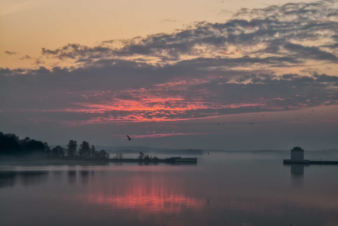 Sonnenaufgang an der Wolga