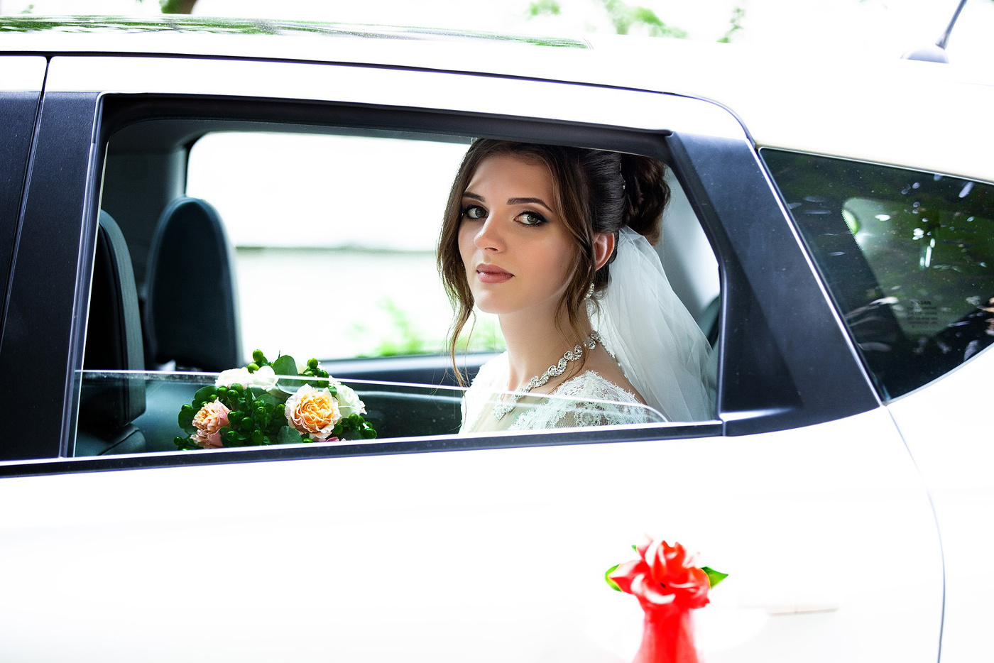 Porträt einer Braut.