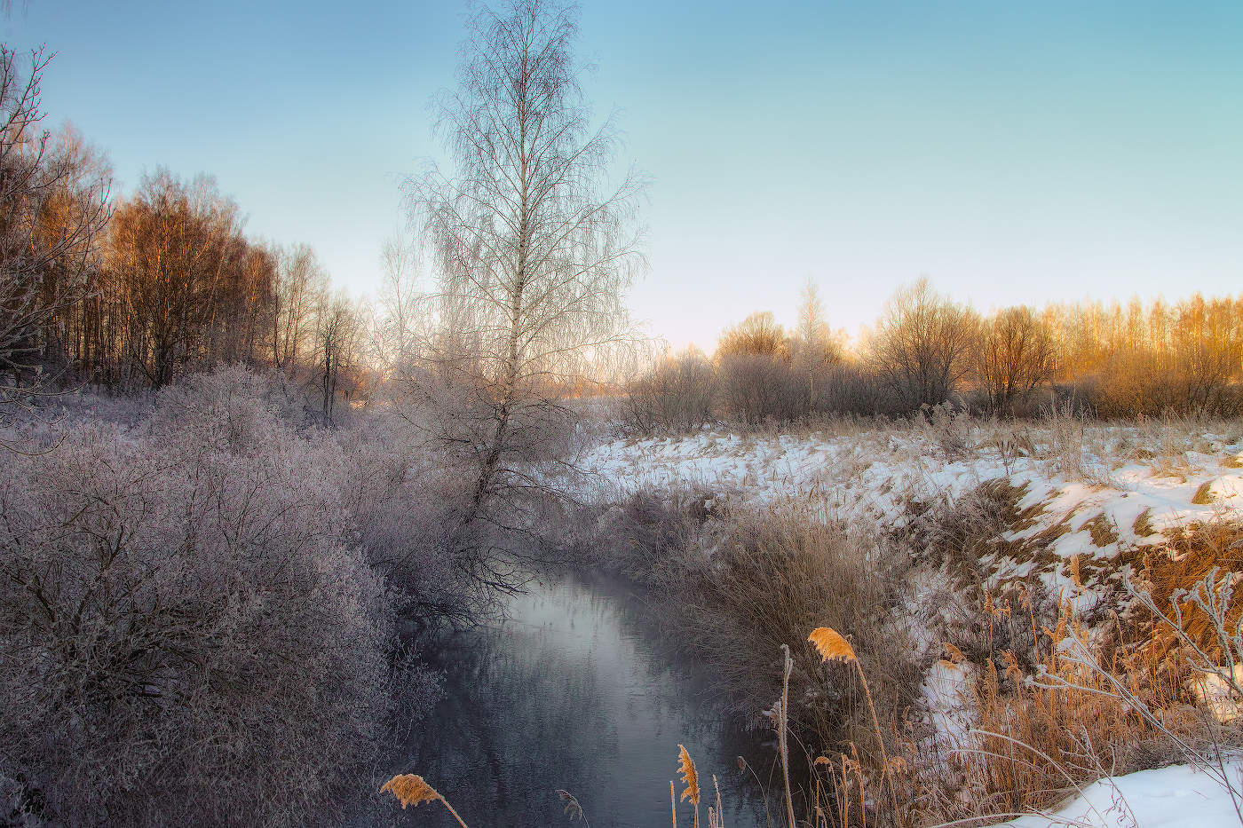 Morgen auf dem Fluss