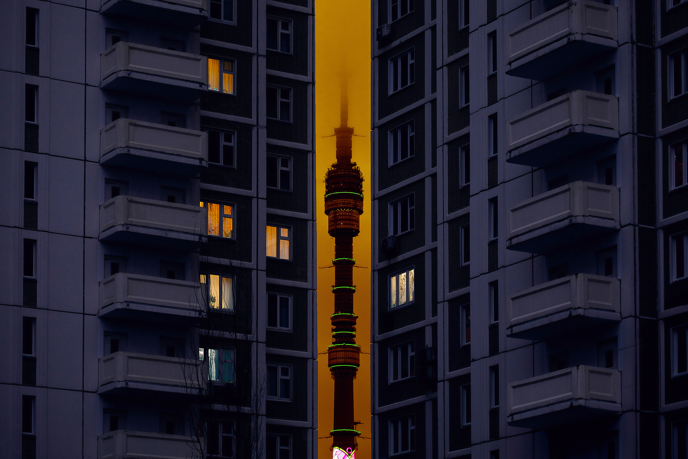 Und von unserem Fenster ...