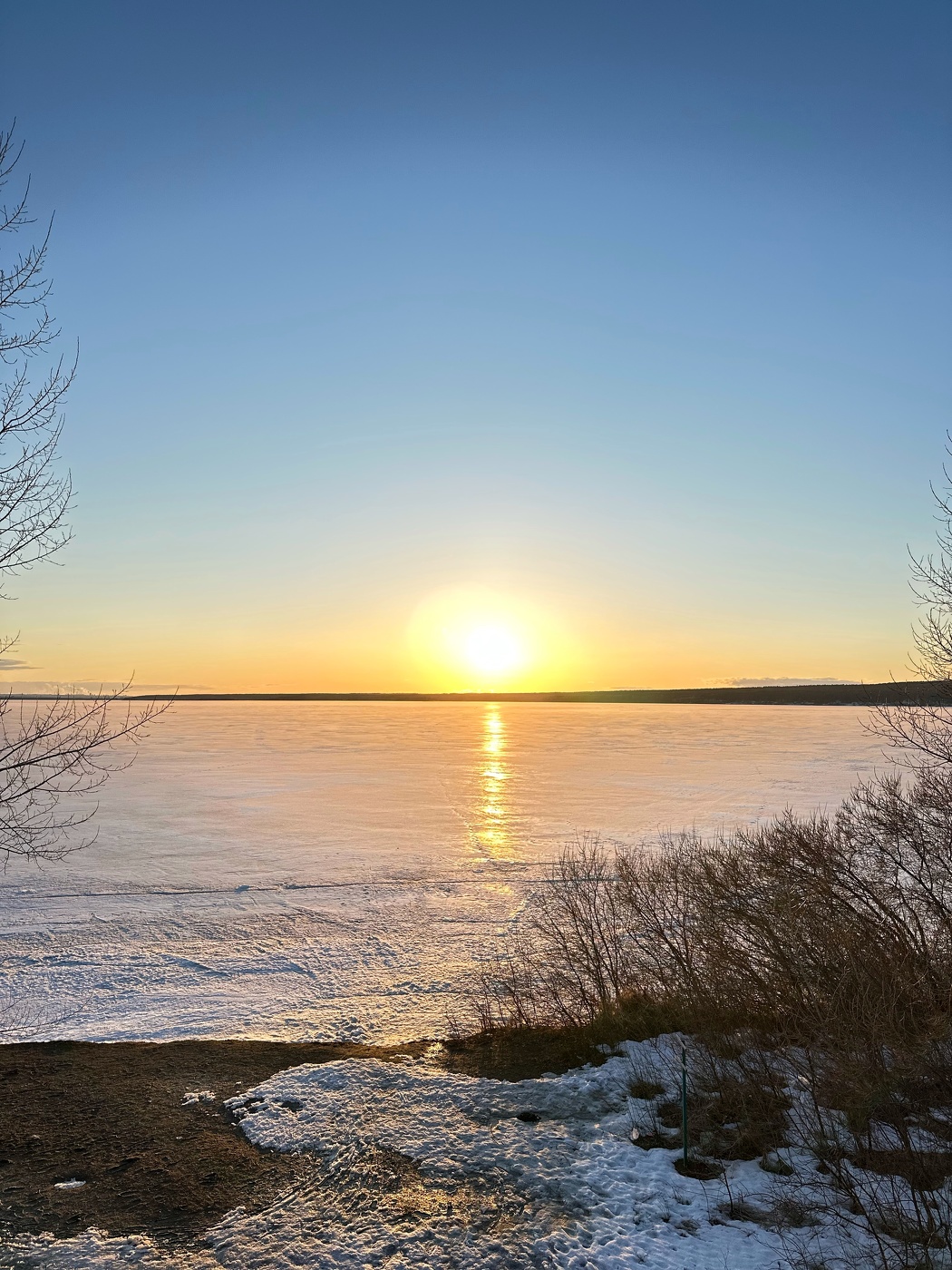Sonnenuntergang an der Kama