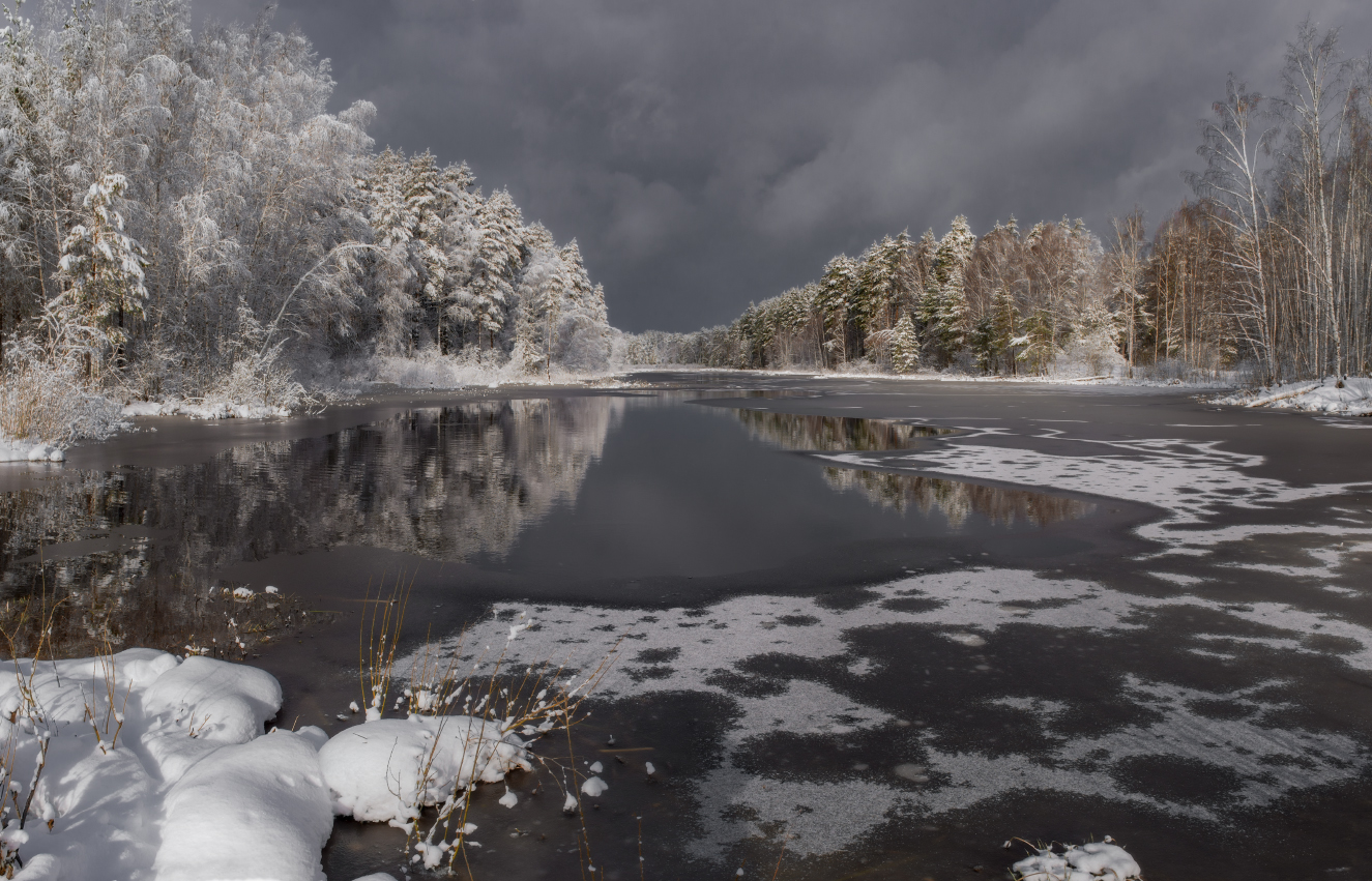 Nach einem Schneefall.