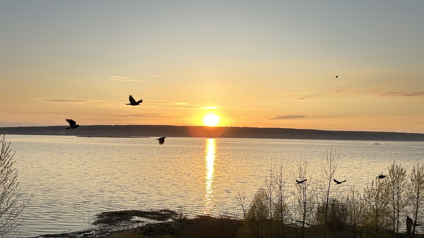 Sonnenuntergang an der Kama