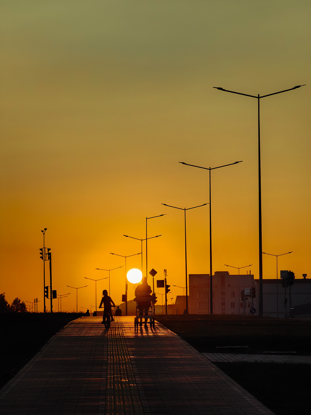 Sonnenuntergang in Minsk