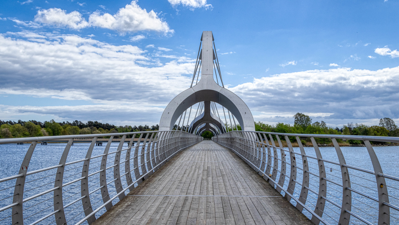 Fussgängerbrücke in Schweden