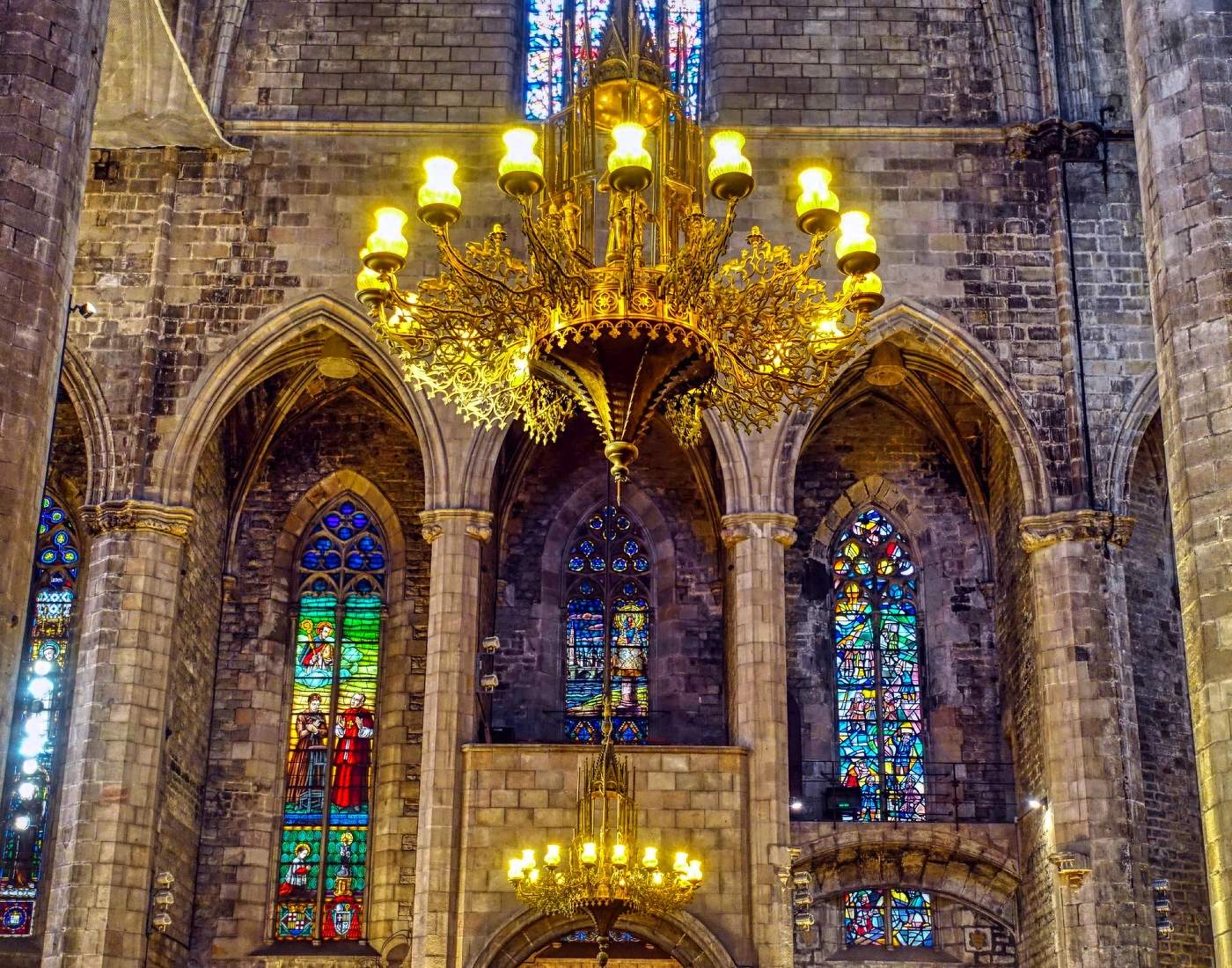 Barcelona - interior de Santa Maria del Mar - Barcelonès