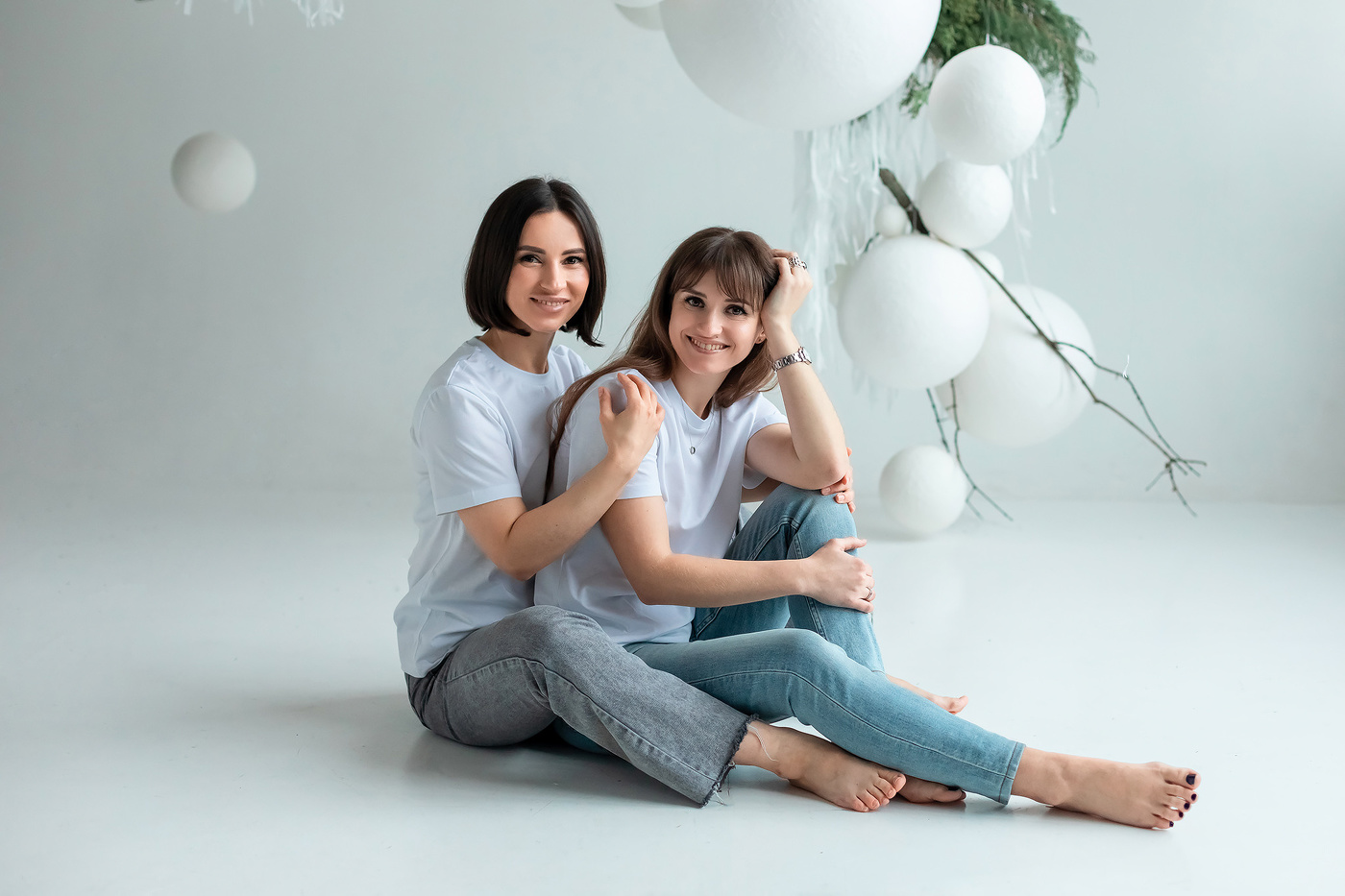 Family photo session in the studio