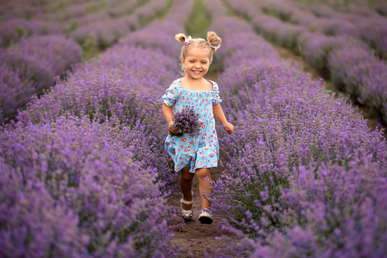 Photoshoot in lavender