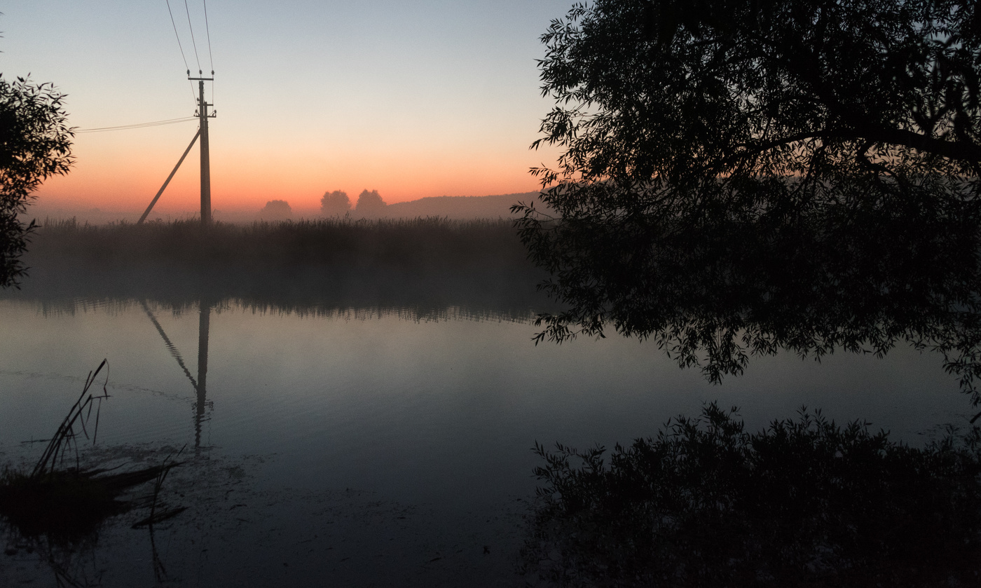 Auf der Morgendämmerung.