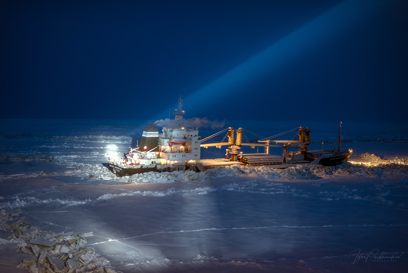 In der Gefangenschaft das Eis