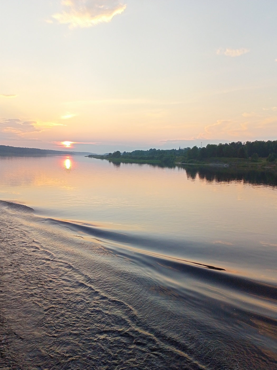 Sonnenuntergang an der Wolga
