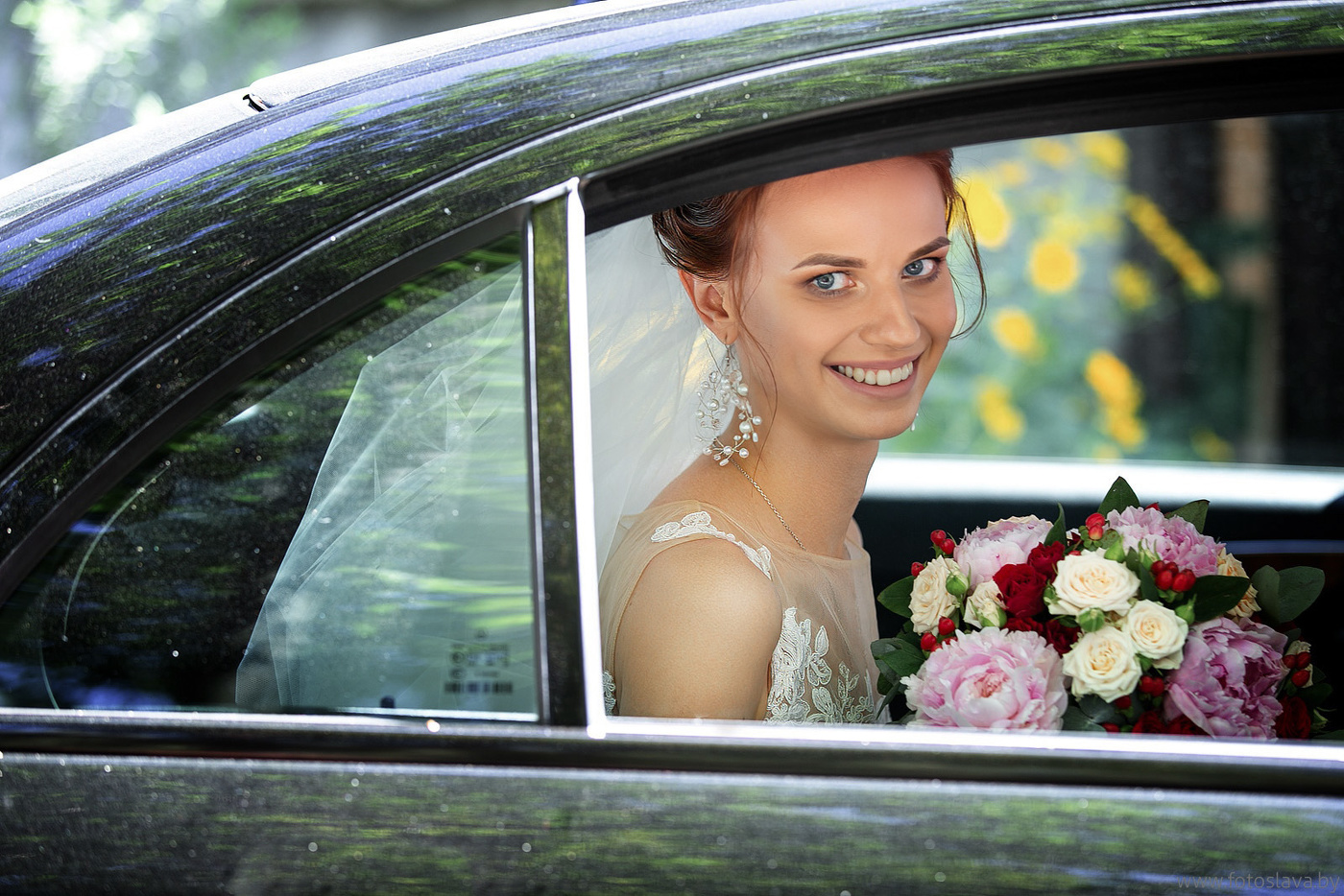 Porträt einer Braut.