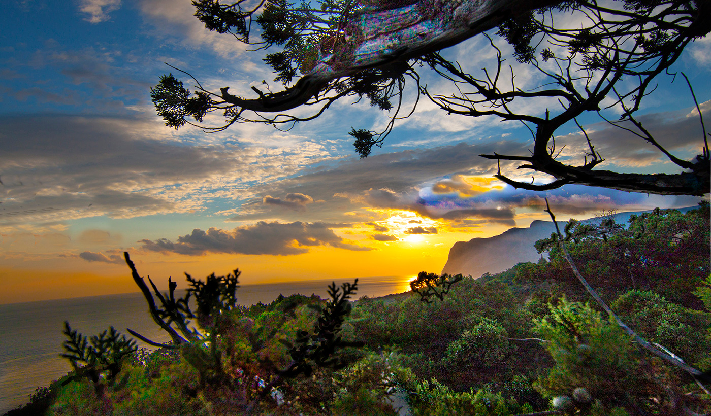 Sonnenuntergang über dem Meer