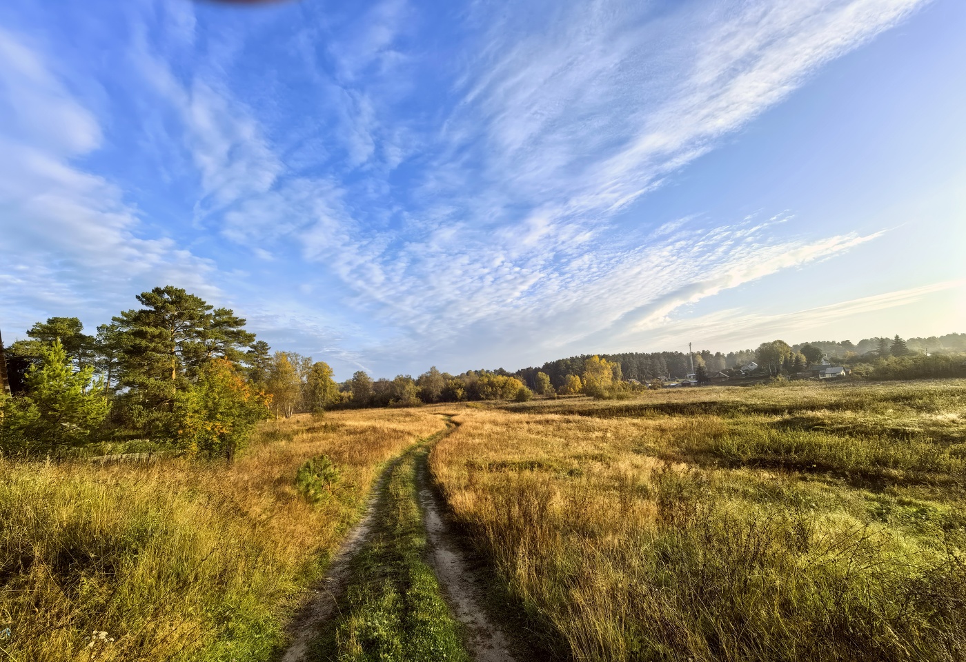 Straße zum Herbst