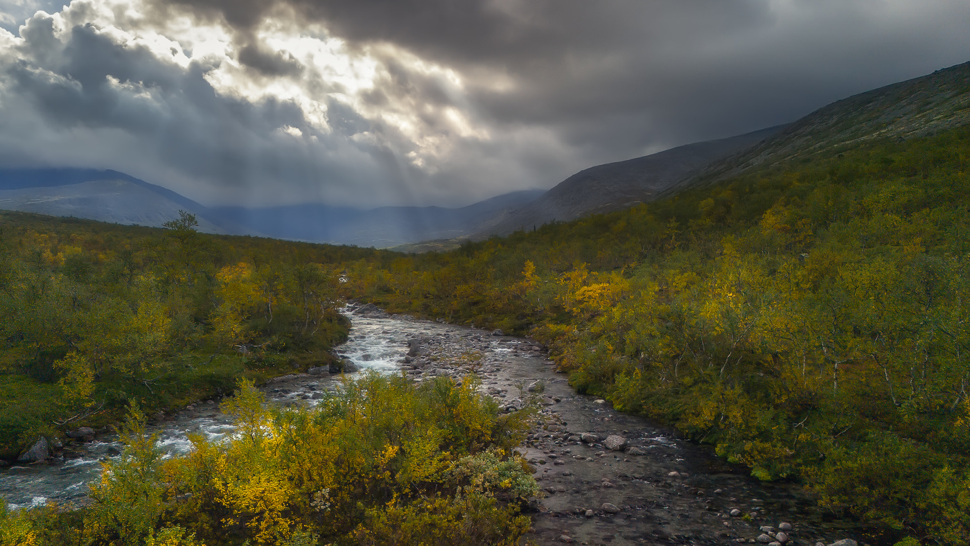 Schlechtes Wetter in den Bergen