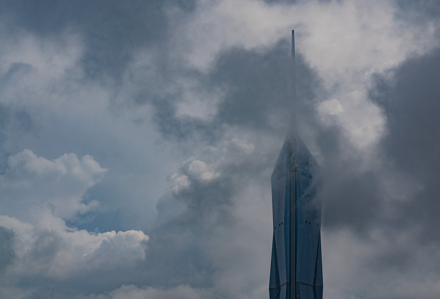 Merdeka 118 Tower Rising Through the Clouds, Kuala Lumpur