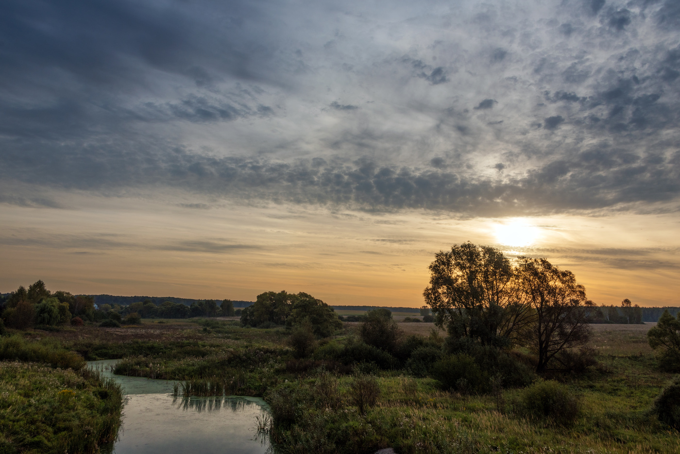 Morgen im September.