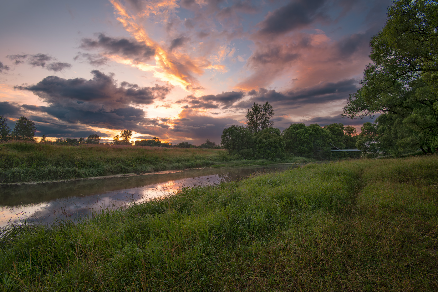 Ängstliche Sonnenuntergang
