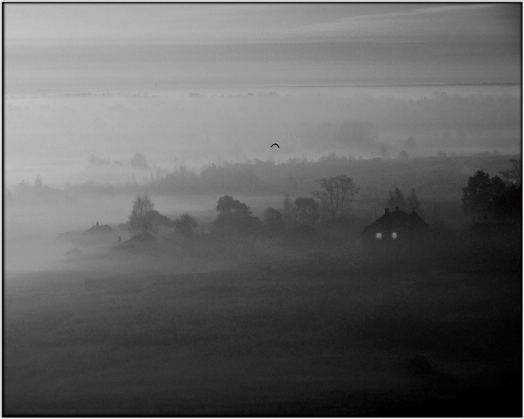 Morgen am Rande der Stadt