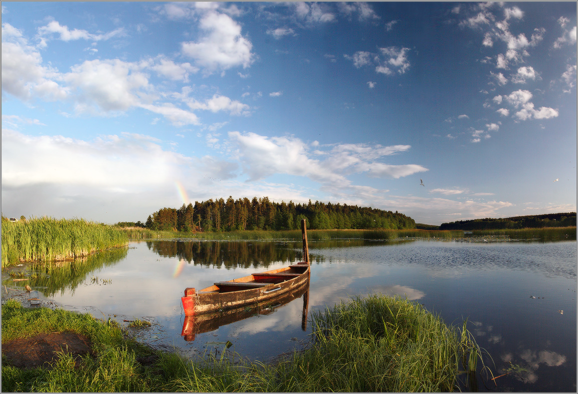 über den Sturm und ein Regenbogen