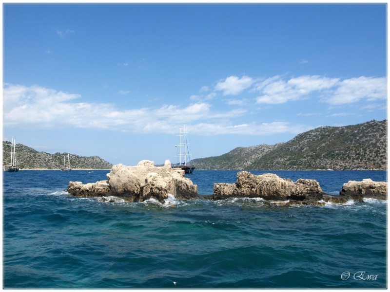 Segeln, für die Steine.