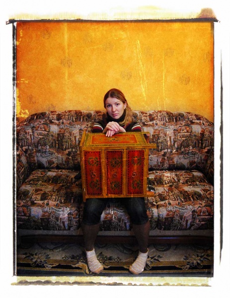 Portrait mit Schublade