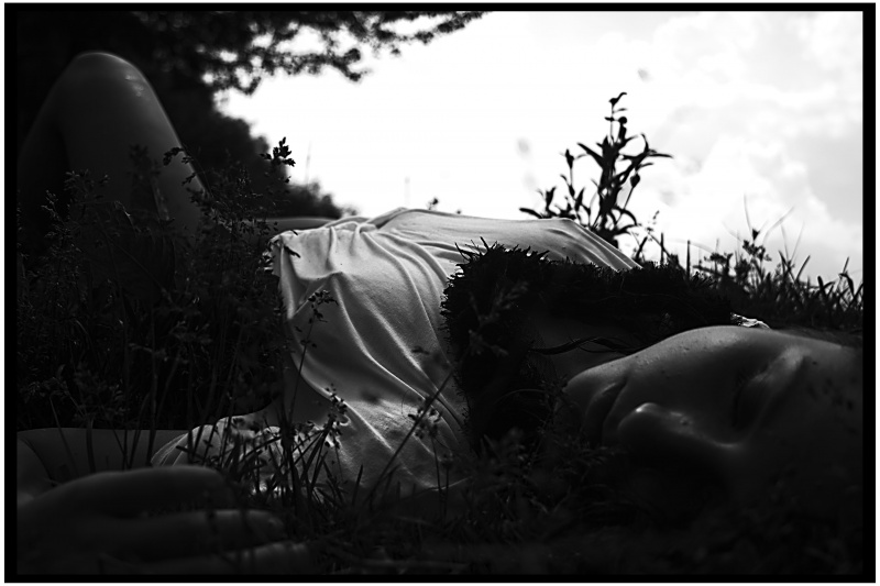 Schwarz und Weiß Sonnenuntergang ..