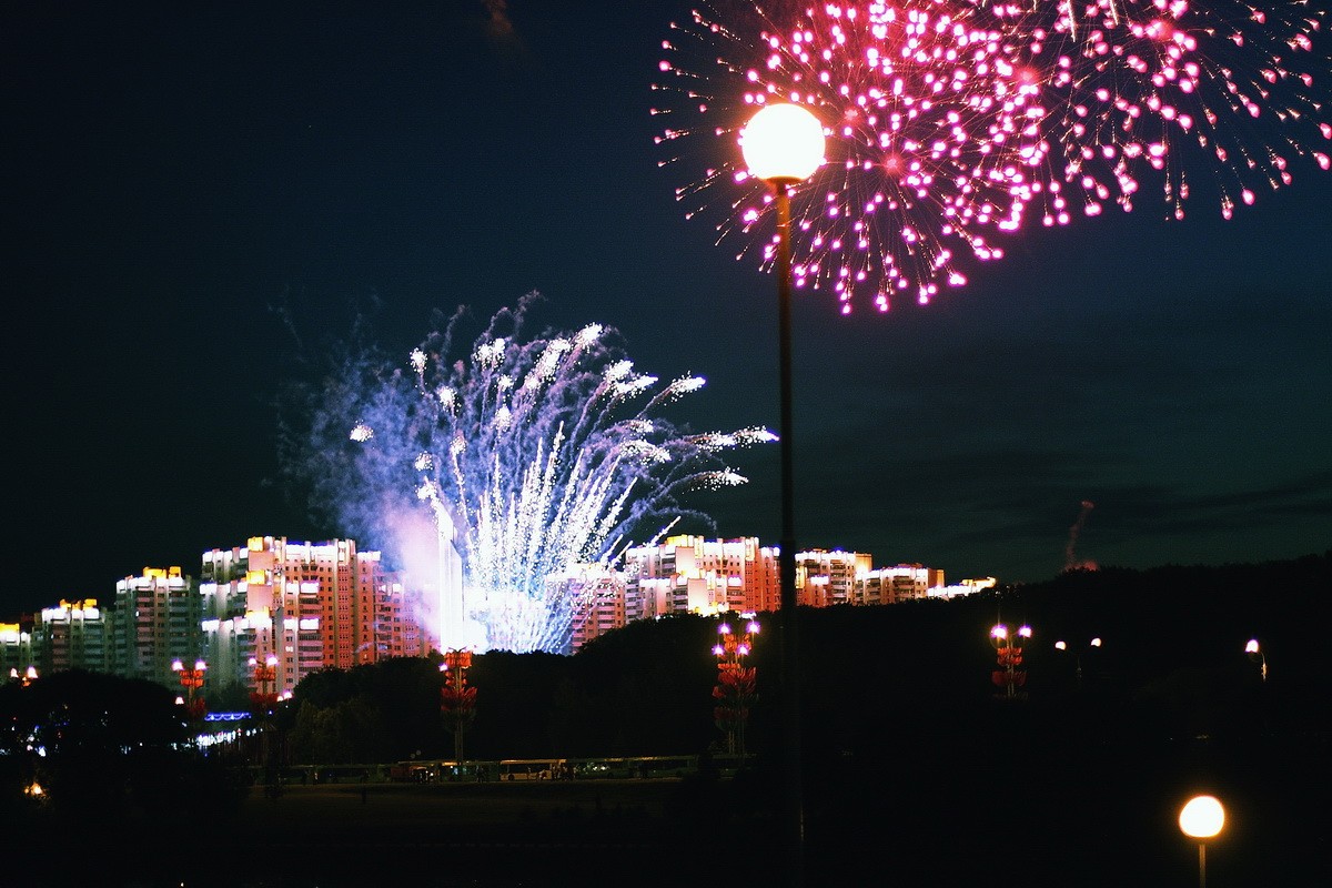 Feuerwerk am Independence Day 2009