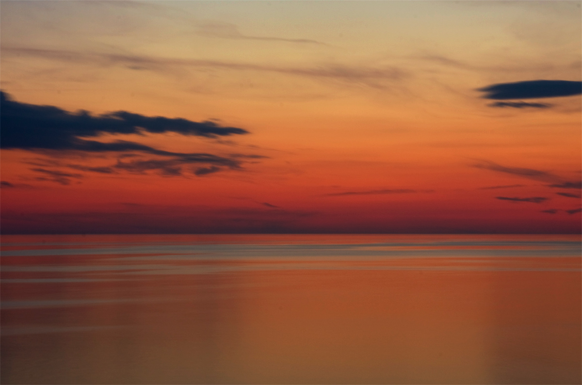 Sonnenuntergang über dem Meer