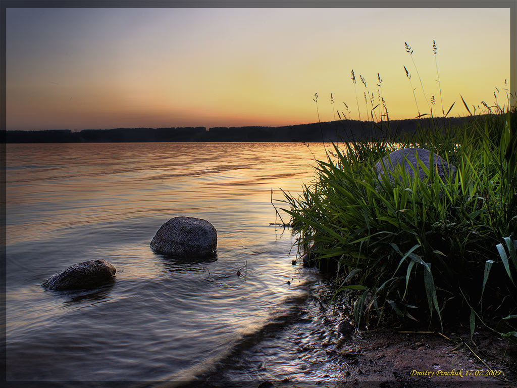 Die Natur ist nach Sonnenuntergang ruhen