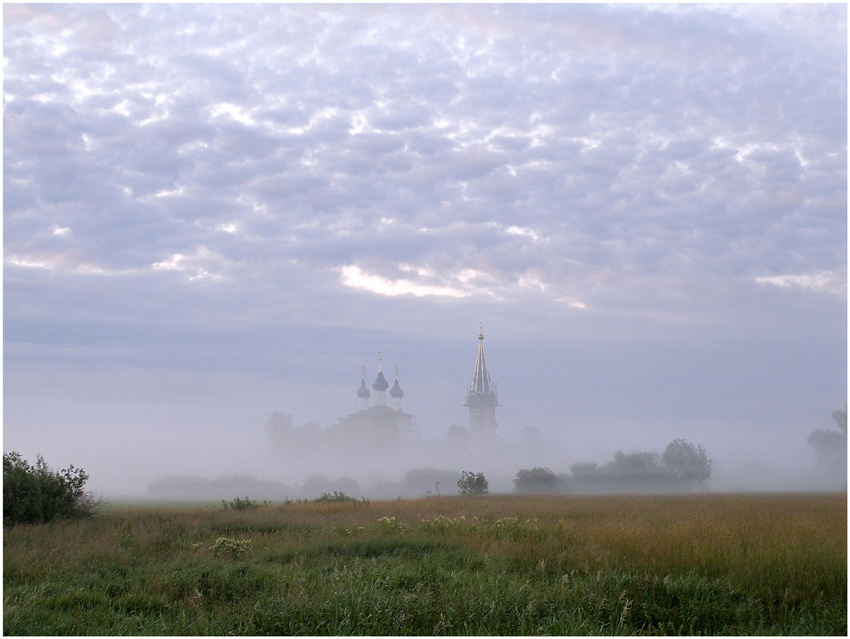 Landschaft mit einem Tempel