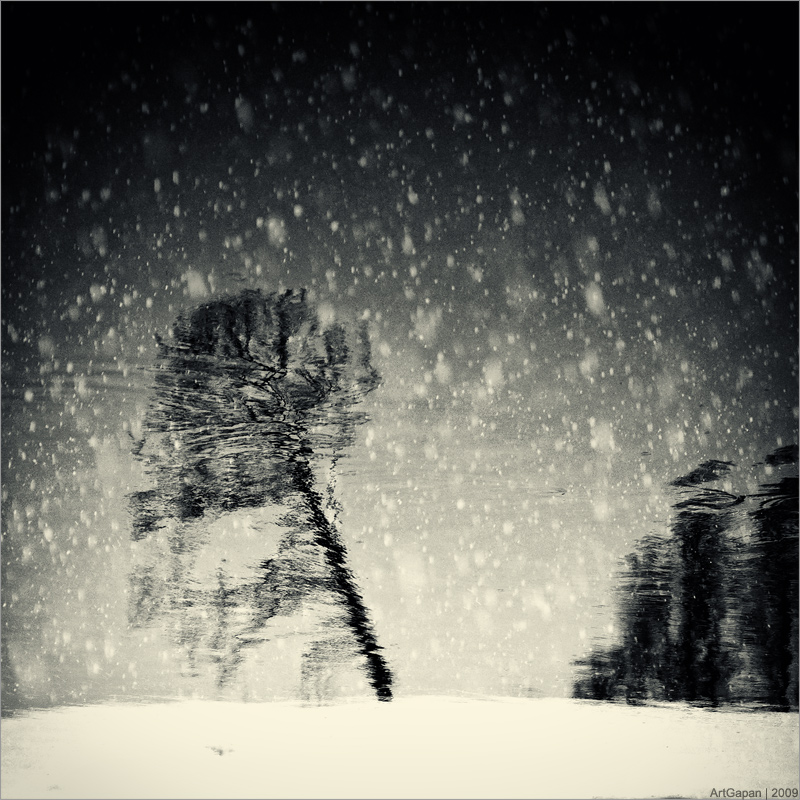 Schnee fällt | Fluss floss