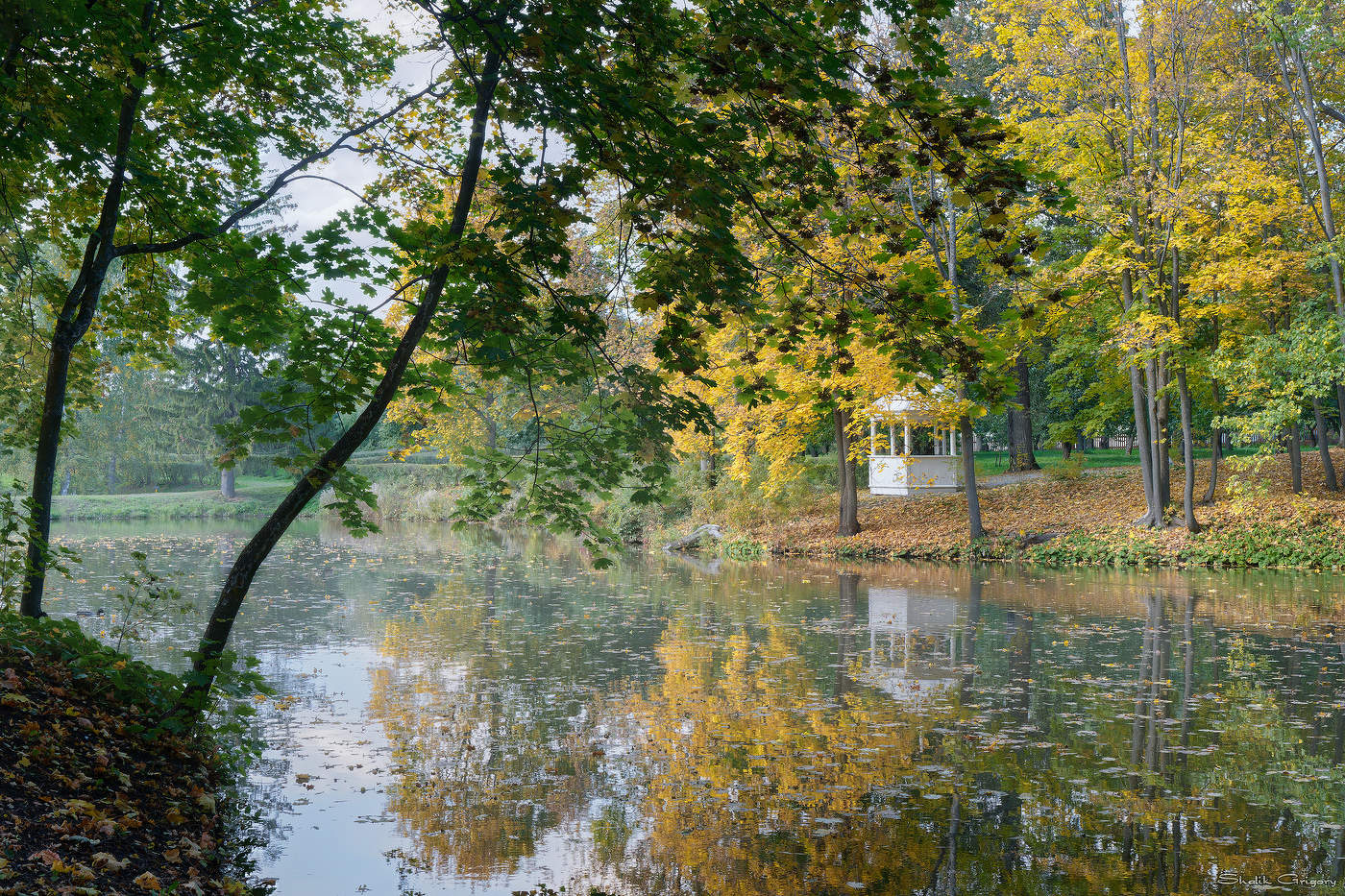 Sonnenaufgang über dem Fluss
