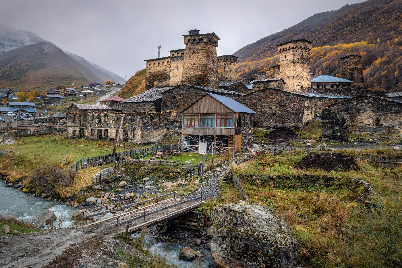 Ushguli In Overcast Weather
