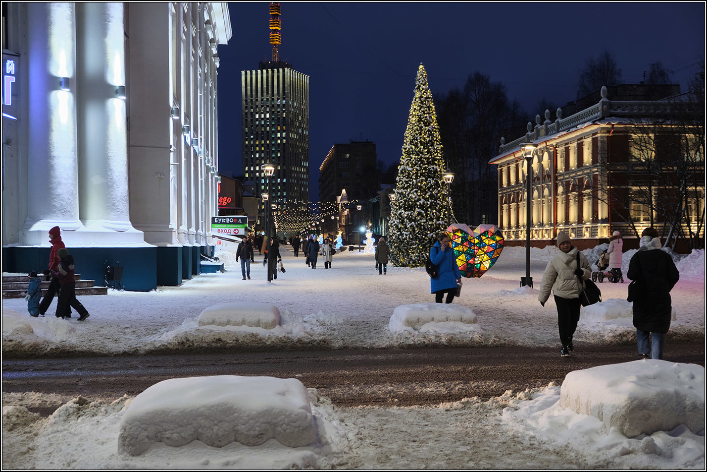 Nach einem Schneefall.