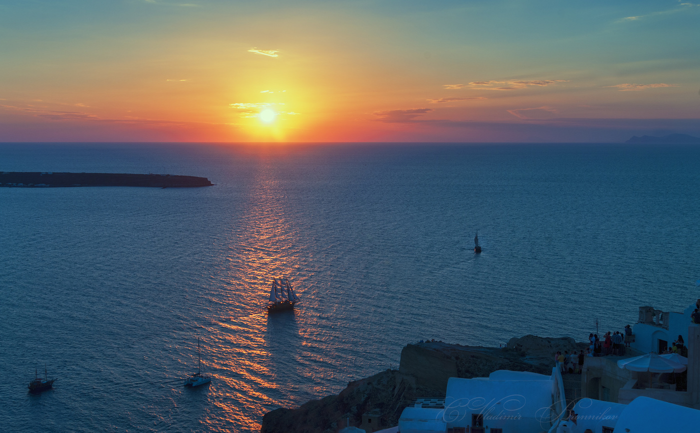Sonnenuntergang in Santorini