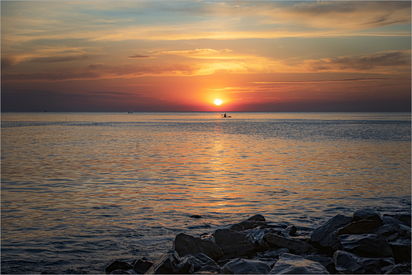 Das Schwarze Meer Sonnenuntergang