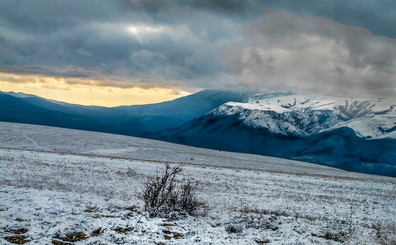 Winter in den Bergen