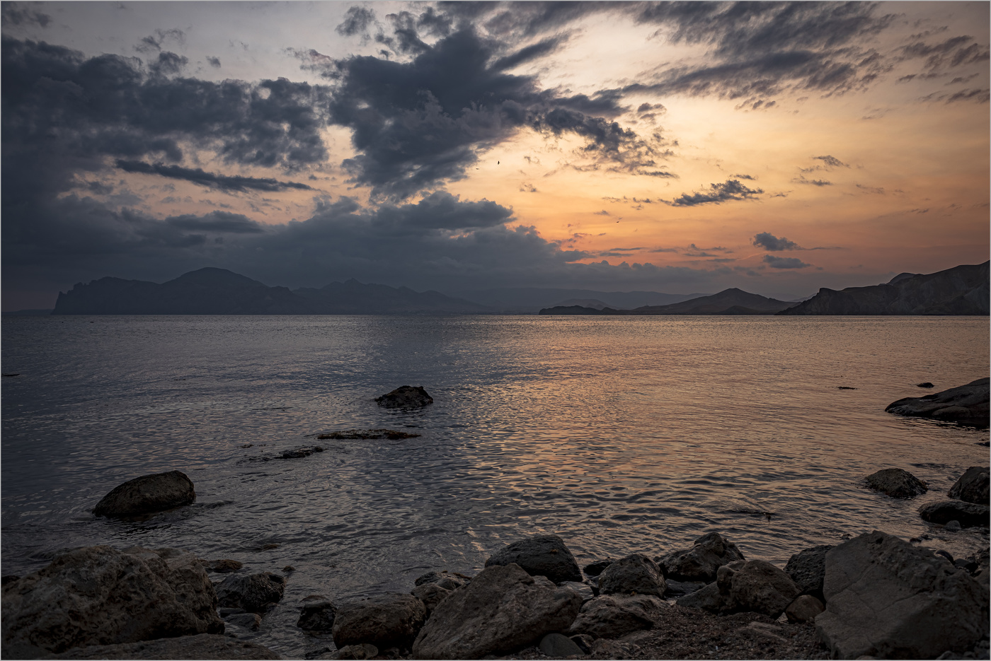Das Schwarze Meer Sonnenuntergang