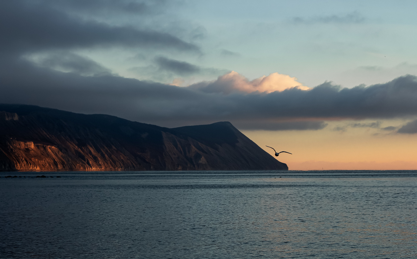Reflexionen eines Sonnenuntergangs