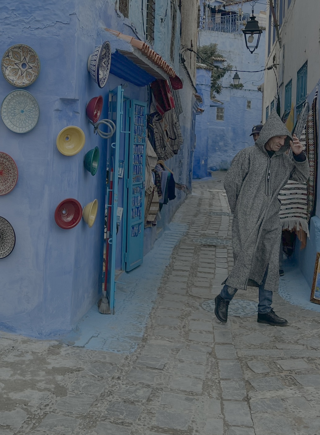 Chilly day, Blue City, Morocco