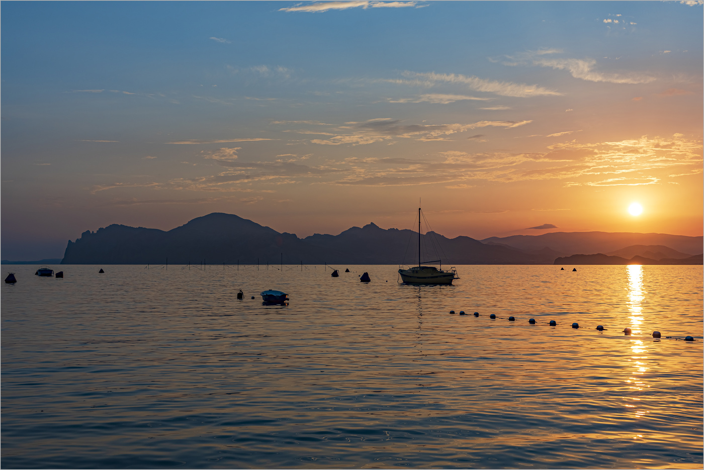 Das Schwarze Meer Sonnenuntergang