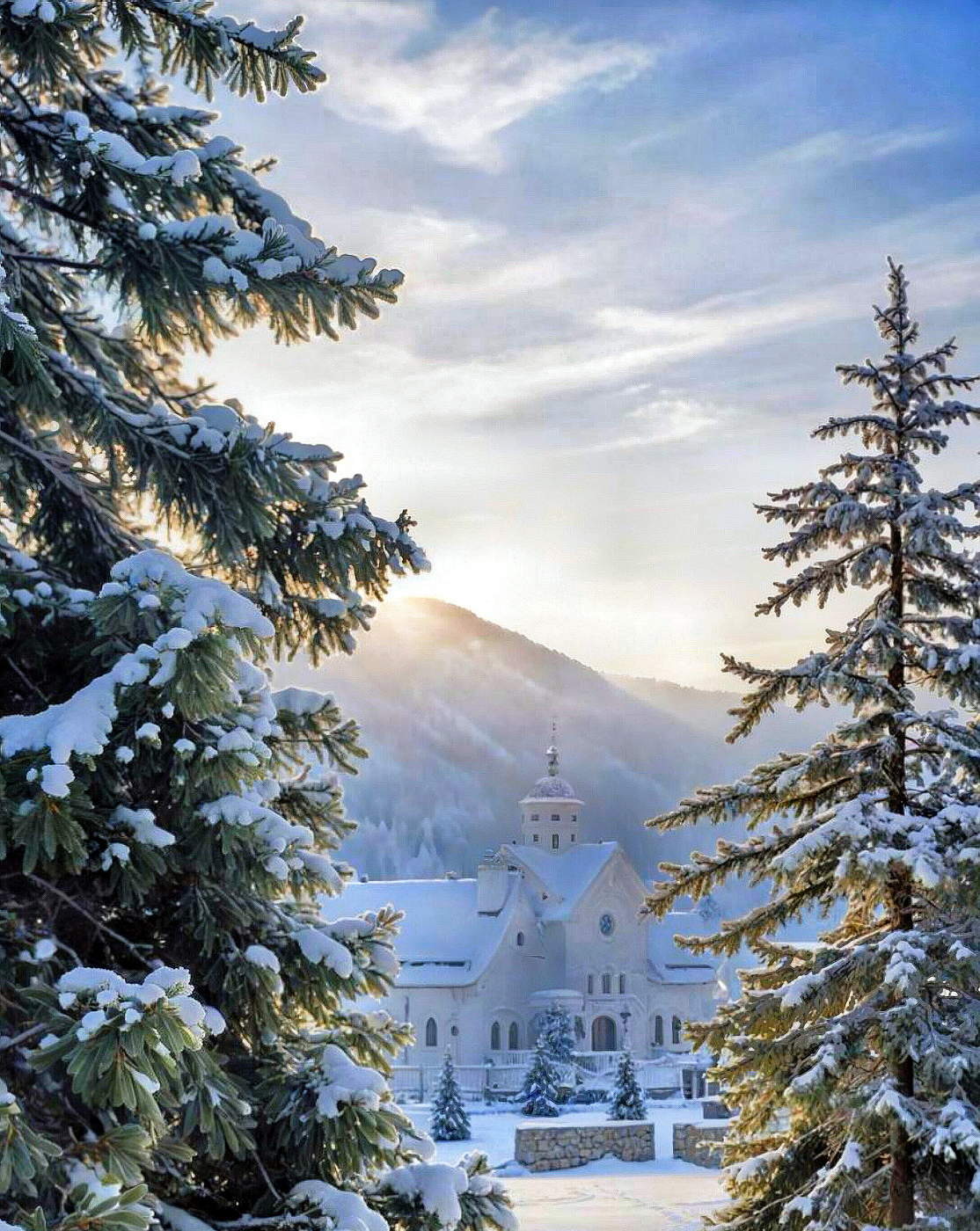 Auf dem Weg zum Tempel